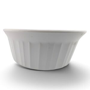 Corning Ware F-16-B 500 mL Ramekin Baking Dish + Unmarked White Ramekin Lot